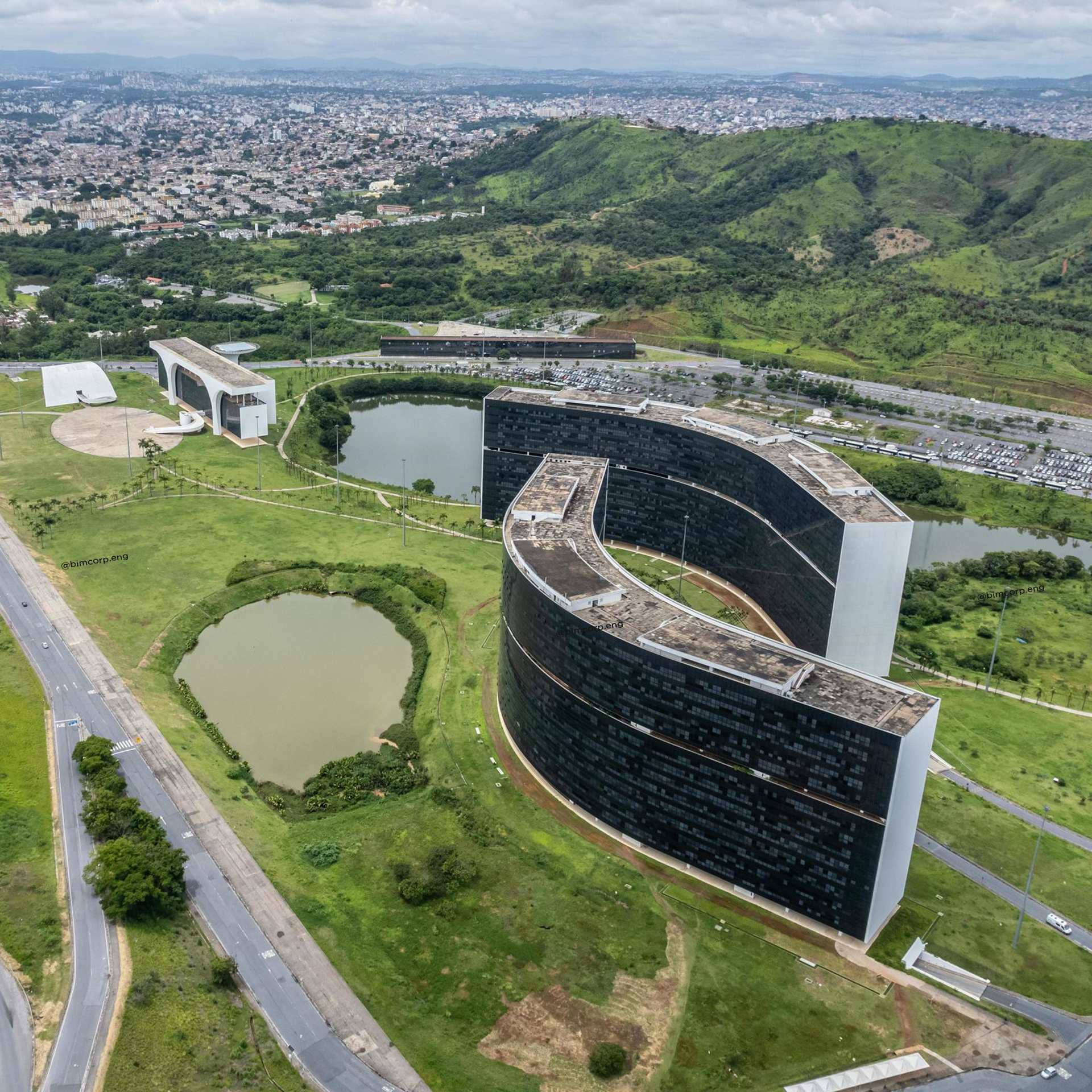 Projeto Cidade Administrativa realizado para Ótima em Belo Horizonte - MG